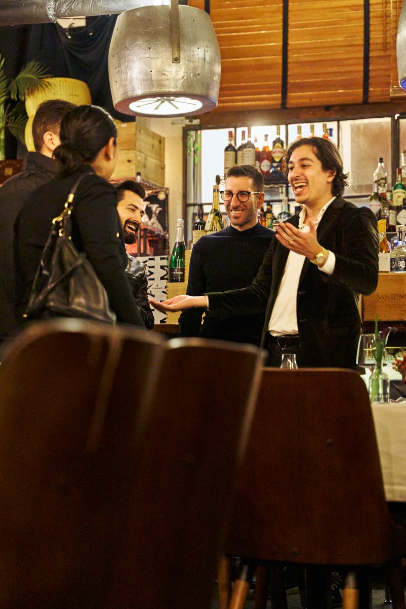 A moment from the Paddock dinner at Lucciola